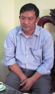 Ông Lê Hồng Tuyến, chủ tịch UBND xã Văn Nhân